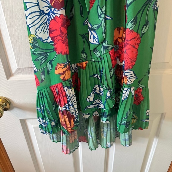 Flying Tomato Stunning Tropical Print ruffled Faux Wrap beach boho Dress - Picture 3 of 6